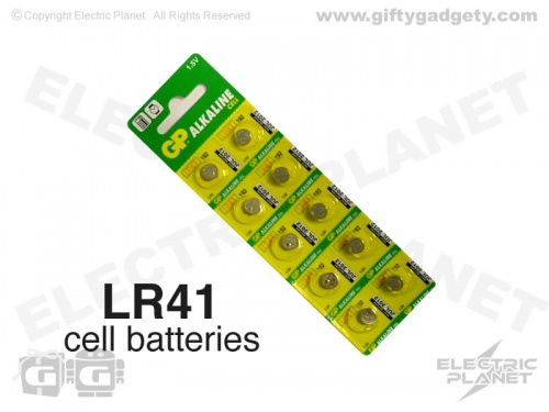 GP Alkaline LR41 (AG3) Cell Batteries