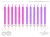 Angel Flames Cake Candles - Purple & Pink