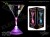 Light-Up LED Martini Cocktail Glass