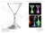 Light-Up LED Martini Cocktail Glass