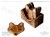 Wooden Fox Coasters - Set of 6
