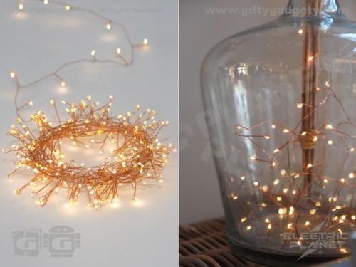 Copper Cluster Lights - Battery