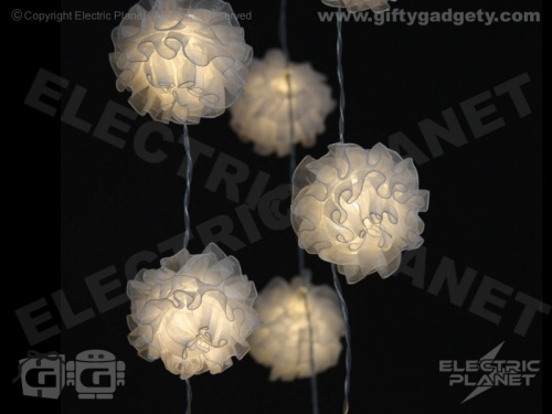 Frilly Pom Pom Fairy Lights