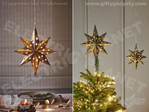 Metal LED Star Small (Gold)