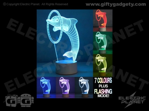 3D Effect Dolphin Light