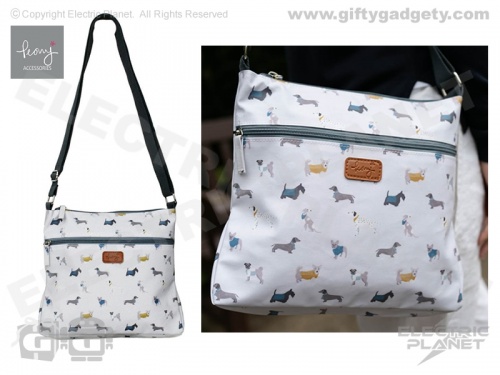 Paws Dog Print Crossbody Bag