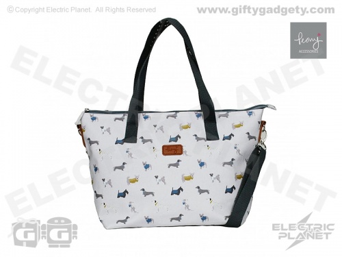 Paws Dog Print Tote Handbag