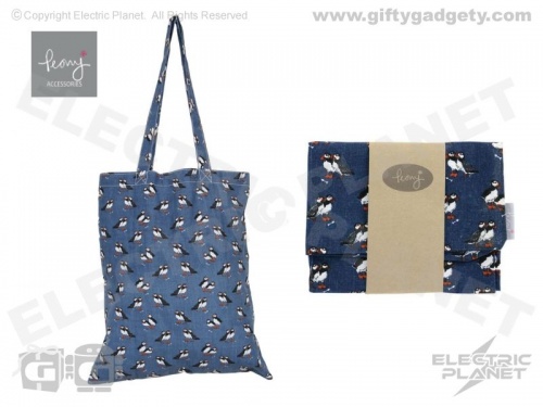 Puffin Print Shopper Bag