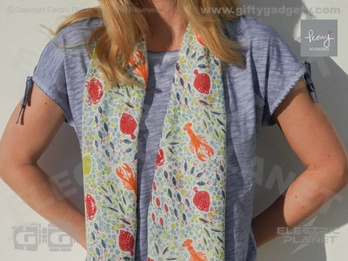 Sea Life Print Scarf