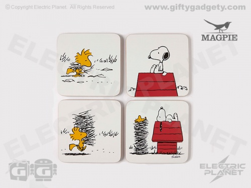 Peanuts Snoopy & Woodstock Coasters