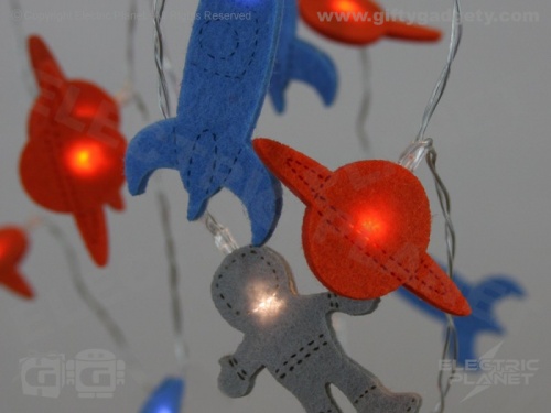 Spaceman LED Felt Stringlights