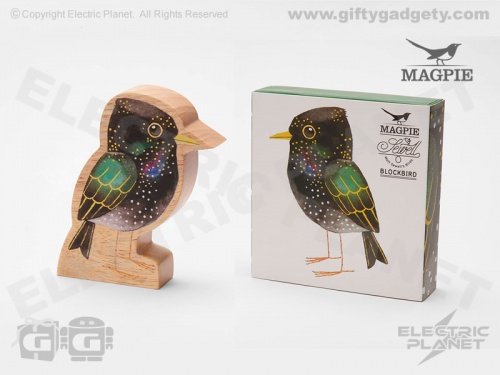 Starling Wooden Block Bird