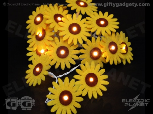 Sunflower Felt Stringlights
