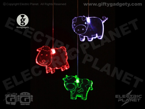 Farmyard Animal LED Mobile