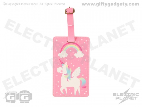 Rainbow Unicorn Luggage Tag