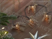 Gold Metal Reindeer Light Chain