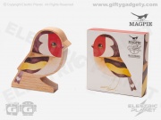 Goldfinch Wooden Block Bird
