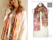 Kerry Floral Print Scarf - Rose