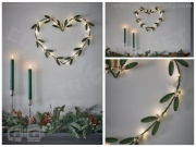 LED Mistletoe Heart Wall Art