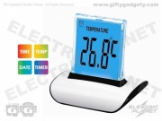 LED Colour-Changing Push Clock