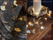 Shimmer Metal Leaf Lights