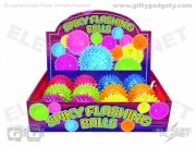 Light-Up Flashing Spiky Balls x 12 - Small