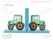 Green Tractor Bookends