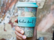 Vintage Map Bamboo Coffee Cup