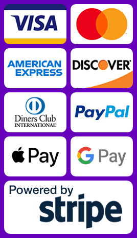 Gifty Gadgety accepts the following payment options: VISA, MasterCard, American Express, Discover, Diners Club, PayPal, Apple Pay and Google Pay